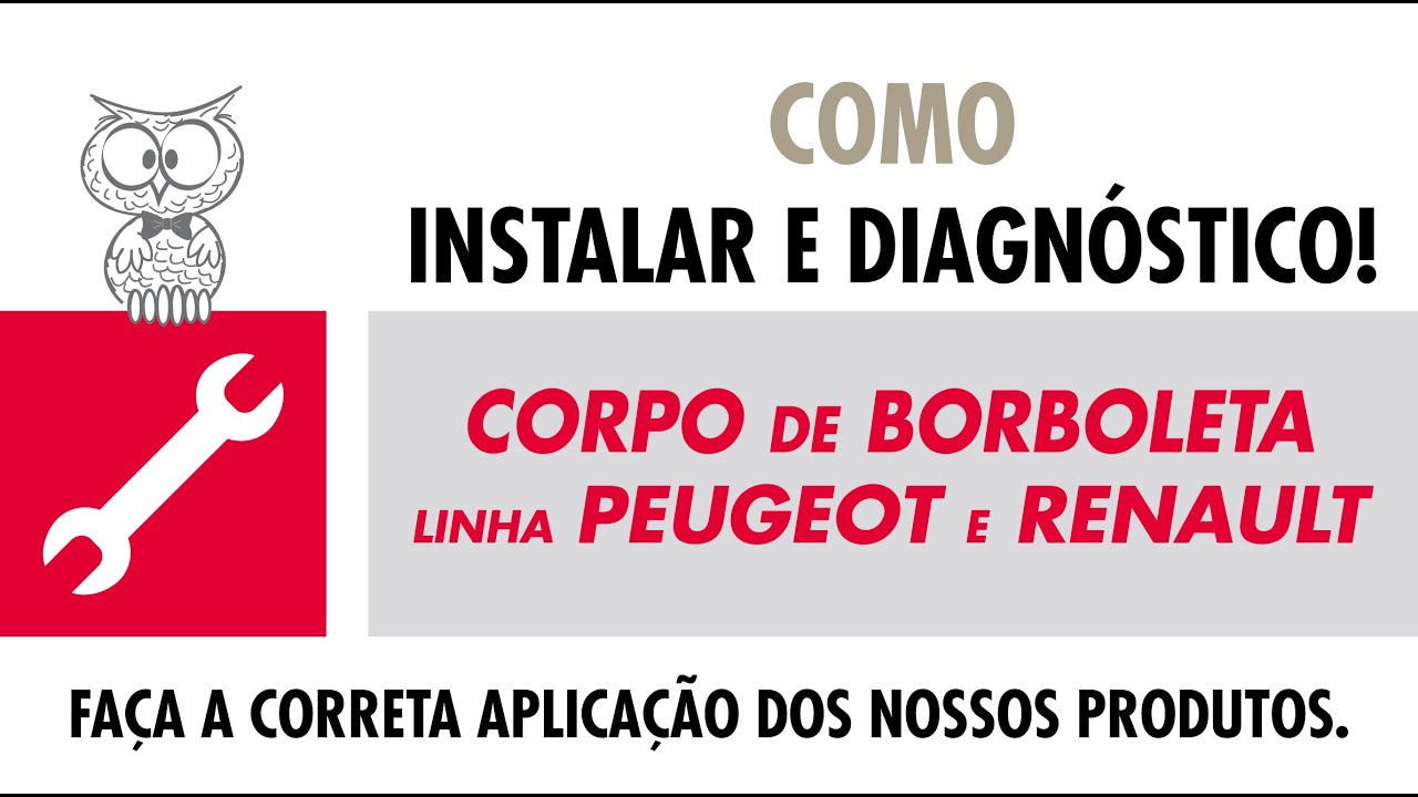 COMO INSTALAR - Corpo de Borboleta Linhas Peugeot e Renault